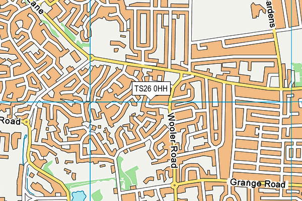 TS26 0HH map - OS VectorMap District (Ordnance Survey)