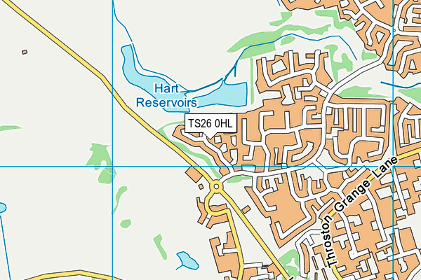 TS26 0HL map - OS VectorMap District (Ordnance Survey)