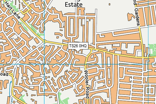 TS26 0HQ map - OS VectorMap District (Ordnance Survey)