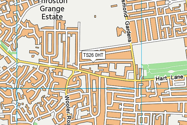 TS26 0HT map - OS VectorMap District (Ordnance Survey)