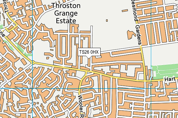 TS26 0HX map - OS VectorMap District (Ordnance Survey)