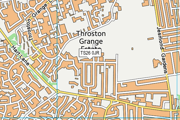 TS26 0JR map - OS VectorMap District (Ordnance Survey)