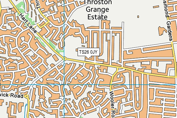 TS26 0JY map - OS VectorMap District (Ordnance Survey)