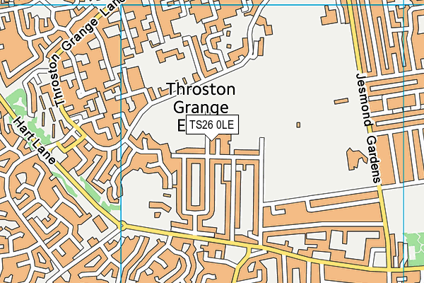 TS26 0LE map - OS VectorMap District (Ordnance Survey)