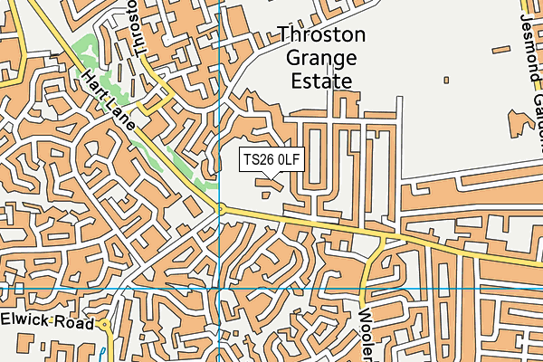 TS26 0LF map - OS VectorMap District (Ordnance Survey)