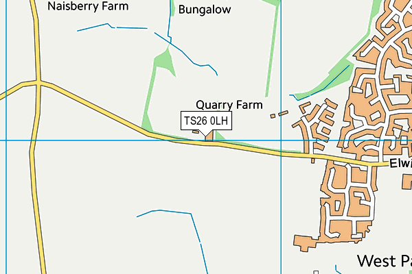 TS26 0LH map - OS VectorMap District (Ordnance Survey)