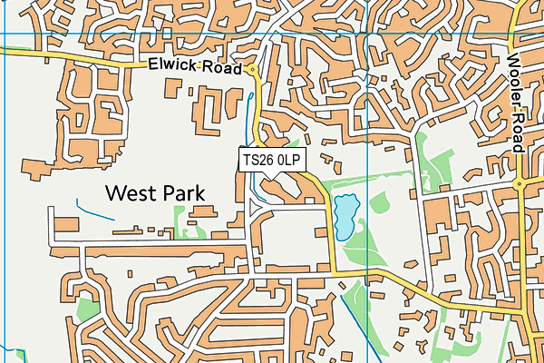 TS26 0LP map - OS VectorMap District (Ordnance Survey)