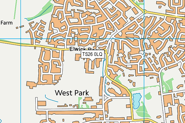TS26 0LQ map - OS VectorMap District (Ordnance Survey)
