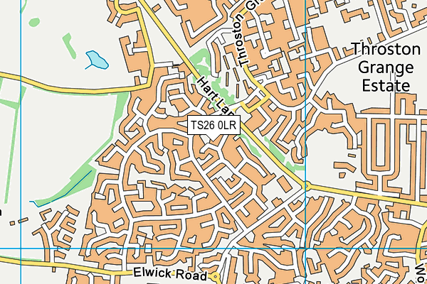 TS26 0LR map - OS VectorMap District (Ordnance Survey)