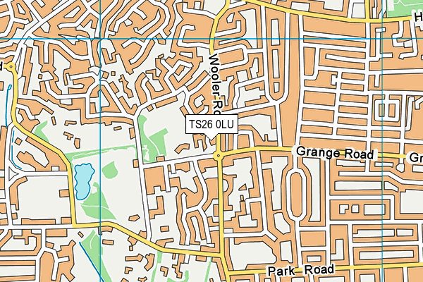 TS26 0LU map - OS VectorMap District (Ordnance Survey)