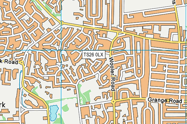 TS26 0LX map - OS VectorMap District (Ordnance Survey)
