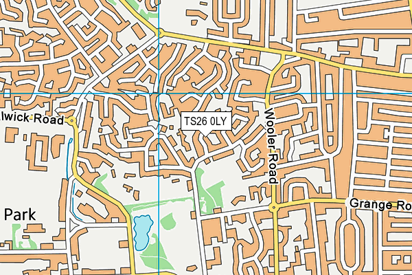 TS26 0LY map - OS VectorMap District (Ordnance Survey)