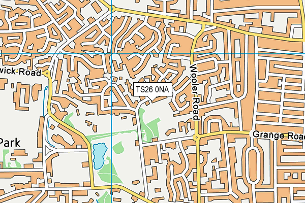 TS26 0NA map - OS VectorMap District (Ordnance Survey)