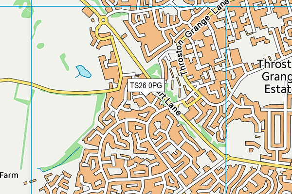 TS26 0PG map - OS VectorMap District (Ordnance Survey)