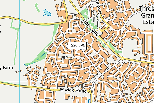 TS26 0PN map - OS VectorMap District (Ordnance Survey)