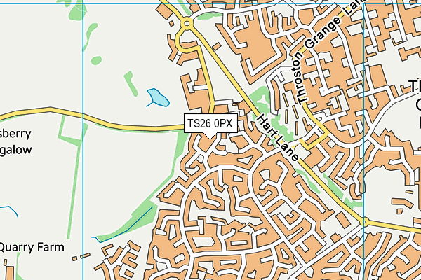TS26 0PX map - OS VectorMap District (Ordnance Survey)