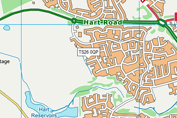 TS26 0QP map - OS VectorMap District (Ordnance Survey)