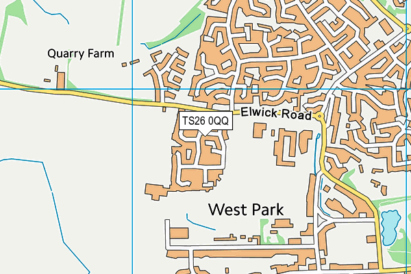 TS26 0QQ map - OS VectorMap District (Ordnance Survey)