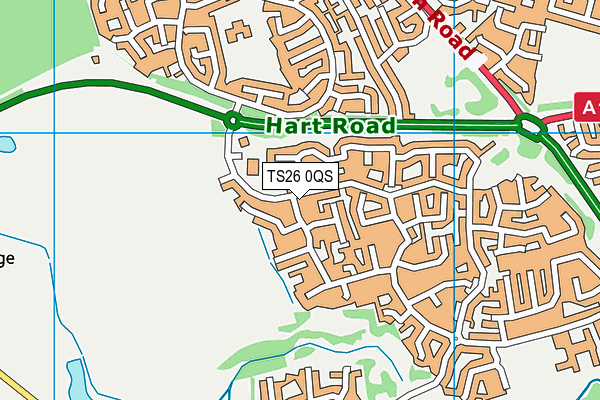 TS26 0QS map - OS VectorMap District (Ordnance Survey)