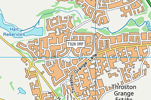 TS26 0RF map - OS VectorMap District (Ordnance Survey)