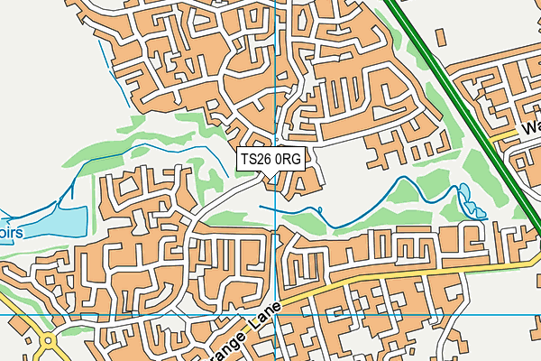 TS26 0RG map - OS VectorMap District (Ordnance Survey)