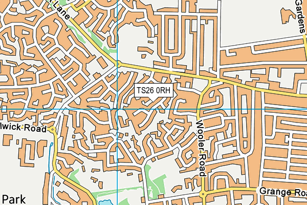 TS26 0RH map - OS VectorMap District (Ordnance Survey)
