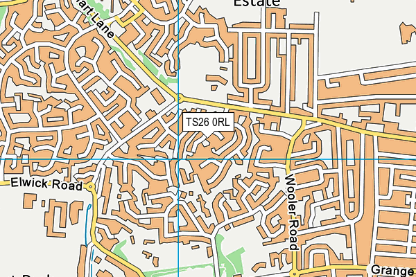 TS26 0RL map - OS VectorMap District (Ordnance Survey)