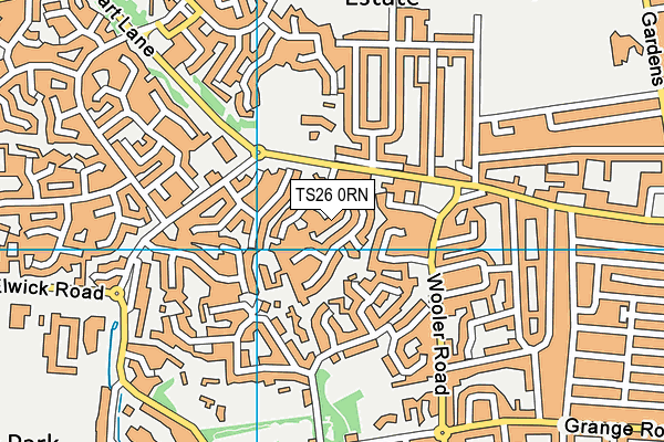 TS26 0RN map - OS VectorMap District (Ordnance Survey)