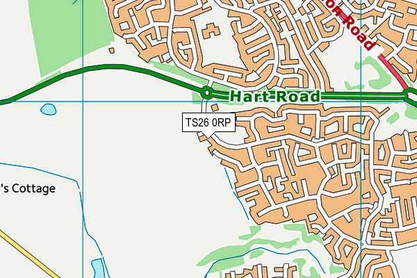 TS26 0RP map - OS VectorMap District (Ordnance Survey)