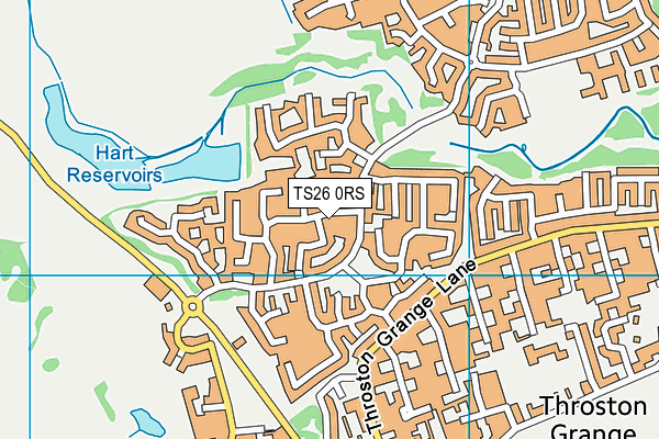 TS26 0RS map - OS VectorMap District (Ordnance Survey)