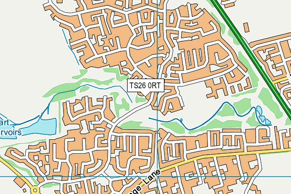 TS26 0RT map - OS VectorMap District (Ordnance Survey)