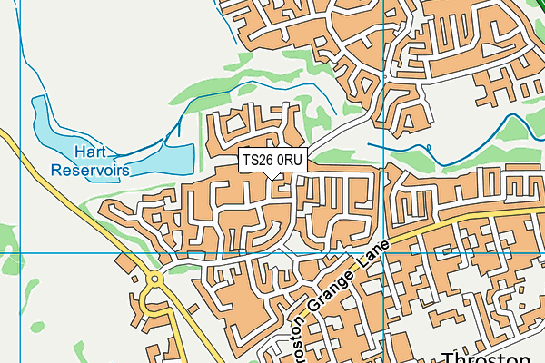TS26 0RU map - OS VectorMap District (Ordnance Survey)
