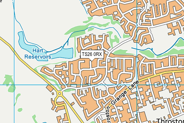 TS26 0RX map - OS VectorMap District (Ordnance Survey)