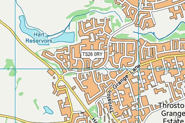 TS26 0RY map - OS VectorMap District (Ordnance Survey)