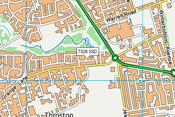 TS26 0SD map - OS VectorMap District (Ordnance Survey)