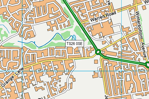 TS26 0SE map - OS VectorMap District (Ordnance Survey)