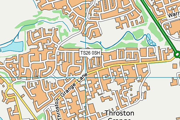 TS26 0SH map - OS VectorMap District (Ordnance Survey)