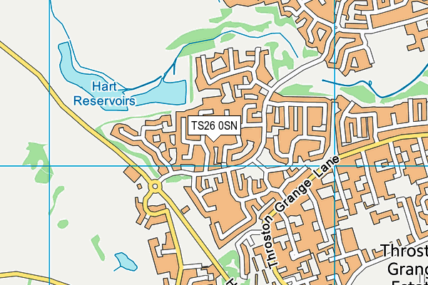 TS26 0SN map - OS VectorMap District (Ordnance Survey)