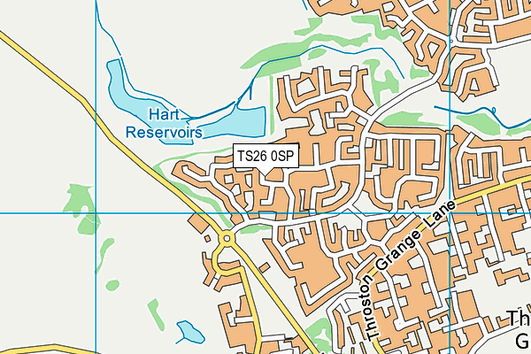 TS26 0SP map - OS VectorMap District (Ordnance Survey)