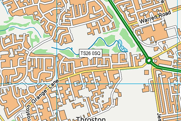 TS26 0SQ map - OS VectorMap District (Ordnance Survey)