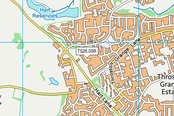 TS26 0SR map - OS VectorMap District (Ordnance Survey)