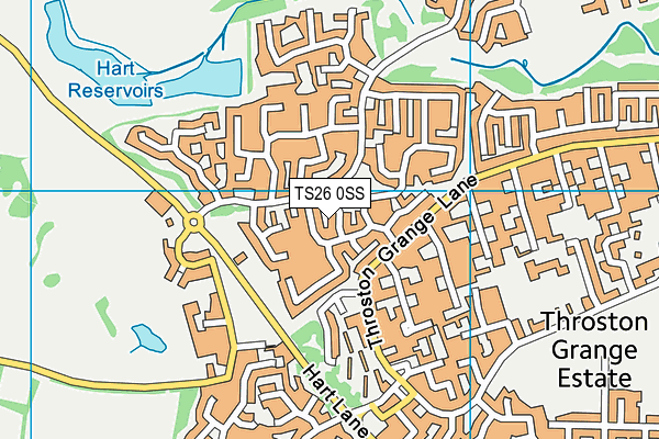 TS26 0SS map - OS VectorMap District (Ordnance Survey)