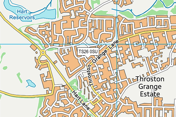 TS26 0SU map - OS VectorMap District (Ordnance Survey)