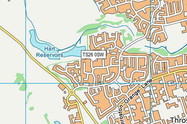 TS26 0SW map - OS VectorMap District (Ordnance Survey)