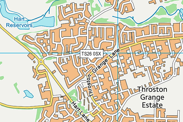 TS26 0SX map - OS VectorMap District (Ordnance Survey)