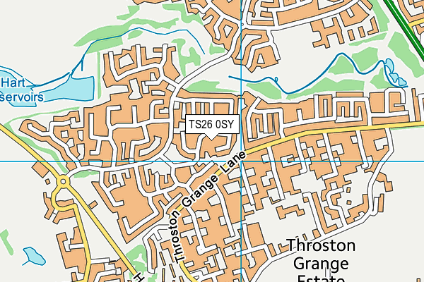 TS26 0SY map - OS VectorMap District (Ordnance Survey)