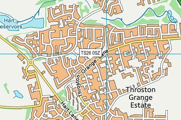 TS26 0SZ map - OS VectorMap District (Ordnance Survey)