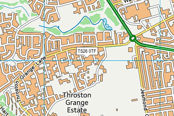 TS26 0TF map - OS VectorMap District (Ordnance Survey)