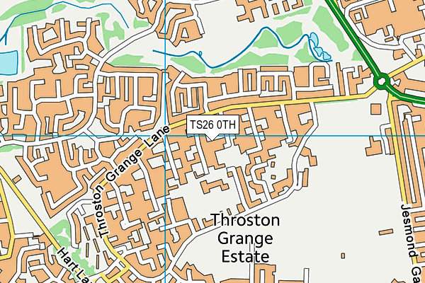 TS26 0TH map - OS VectorMap District (Ordnance Survey)