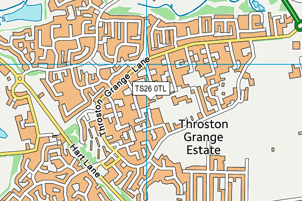 TS26 0TL map - OS VectorMap District (Ordnance Survey)